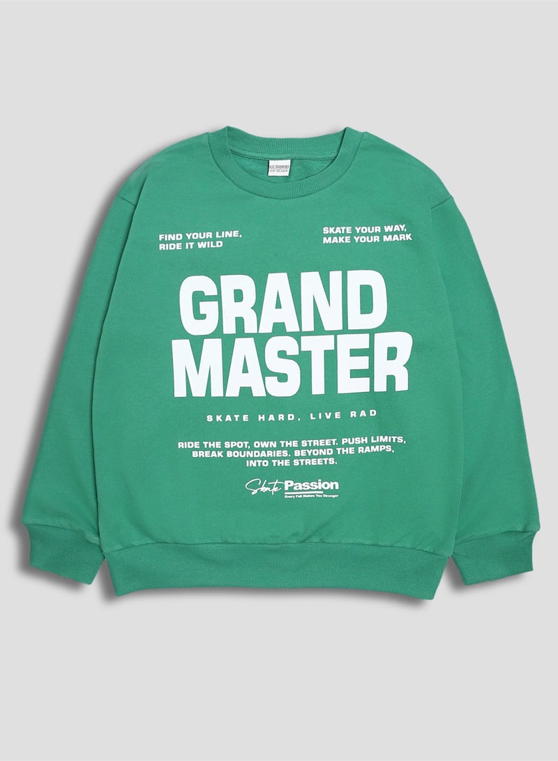 ال سي وايكيكي سويت شيرت أولادي مطبوع - Image 1